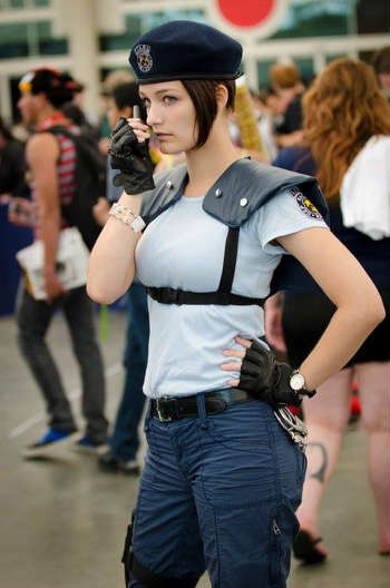 As a female gamer, game reviewer, and cosplayer, Genevieve LeBlanc is frequently harassed online. Here, she dresses as Jill Valentine from Resident Evil. (Photo courtesy of Genevieve LeBlanc)
