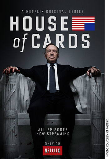 Film veteran Kevin Spacey stars on Netflix’s original TV series House of Cards.