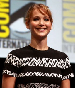 Lawrence at the lead: "The Hunger Games" actress Jennifer Lawrence at Comic Con in San Francisco in July 2013. [Photo copyright: Gage Skidmore]