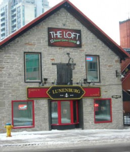 The handsome stone house of The Loft Board Games Lounge on Waller Street. [Photo© Melissa Novacaska]