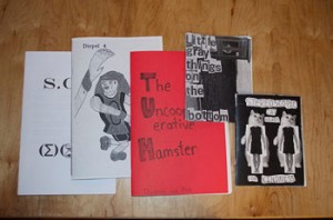 Zines come in a variety of sizes, colours and designs, but they all come from the same place: the photocopier. [Photo © Rachel Gilmore]