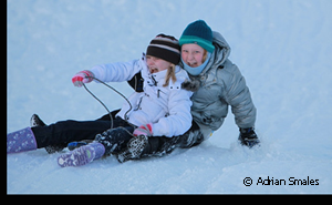 tobogganing 