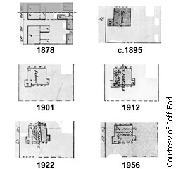 Fire insurance plans from the site of the Ste-Famille school