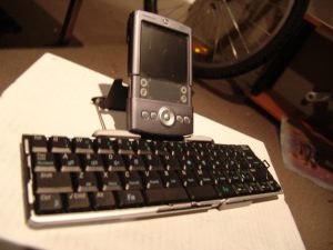 Palm Pilot and keyboard