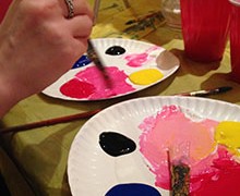 Party arty at Paint Nite